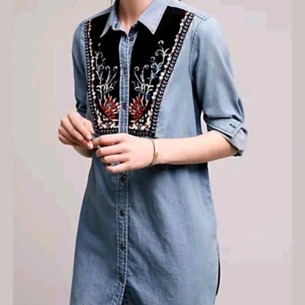 Holding-Horses-Anthropologie-Tunic-Chambray